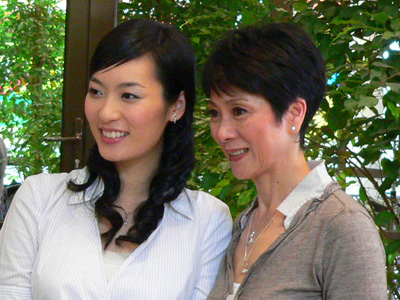 Ms Guo Lu with Ms Chan Po Chu.