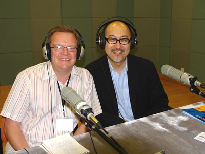 Mr. Kit Szeto, CEO of Dim Sum TV, received an exclusive interview by the host of Radio Guangdong’s “Guangdong Today” programme, Mr. Matt Horn at Radio Guangdong’s broadcasting centre