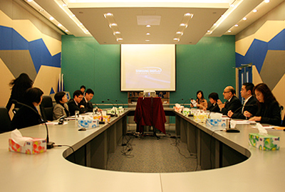 劉吳惠蘭局長一行與點心衛視高層座談。