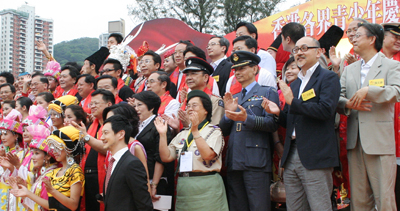 點心衛視董事兼行政總裁司徒傑先生出席 『香港各界青少年慶祝建國60周年系列活動』啓動禮。