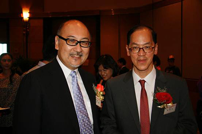 Mr. Kit Szeto with Mr. Tsang Tak Sing, Secretary for Home Affairs 