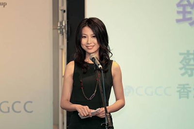Ms. Chen Yan, programme host of Dim Sum TV and the emcee of the forum