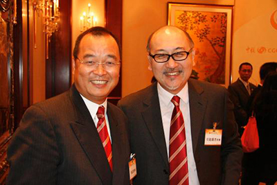 Mr. Kit Szeto with Mr. Nelson Ho, JP, of Nelson Jewellery Arts Co., Ltd.