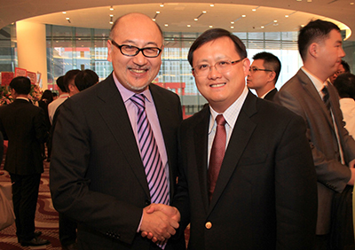 Mr. Kennedy Wong, Member of the Chinese People’s Political Consultative Conference (right), with Mr. Kit Szeto. 