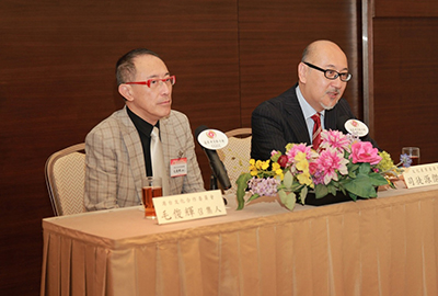 Mr. Kit Szeto and Mr. Fredric Mao during the Q&A session. 