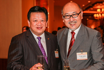 司徒傑先生與香港青年交流促進聯會創會主席龍子明先生。