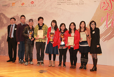 Ms. Ceci Chuang with the winners, first and second runners-up of the open division group competition.
 