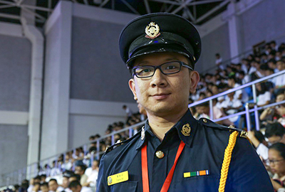 Francis， 26歲，代表香港交通安全隊，第四次來北京
