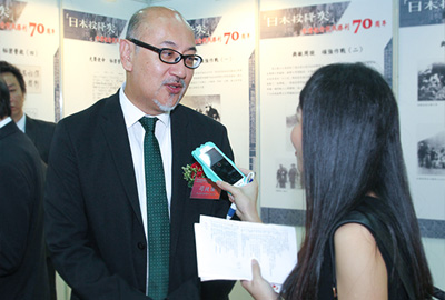  Mr. Kit Szeto being interviewed at the event. 