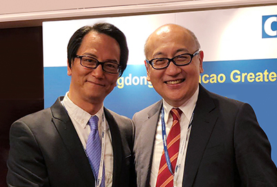 Mr. Wen Hua (left), Senior Consultant of China Daily Asia Pacific Branch with Mr. Kit Szeto (right)
