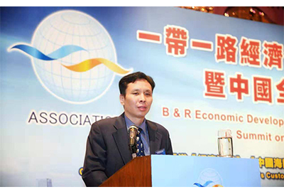 「一帶一路經濟開發與自貿園區聯盟」理事長顏安生致辭  